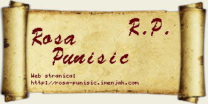 Rosa Punišić vizit kartica
